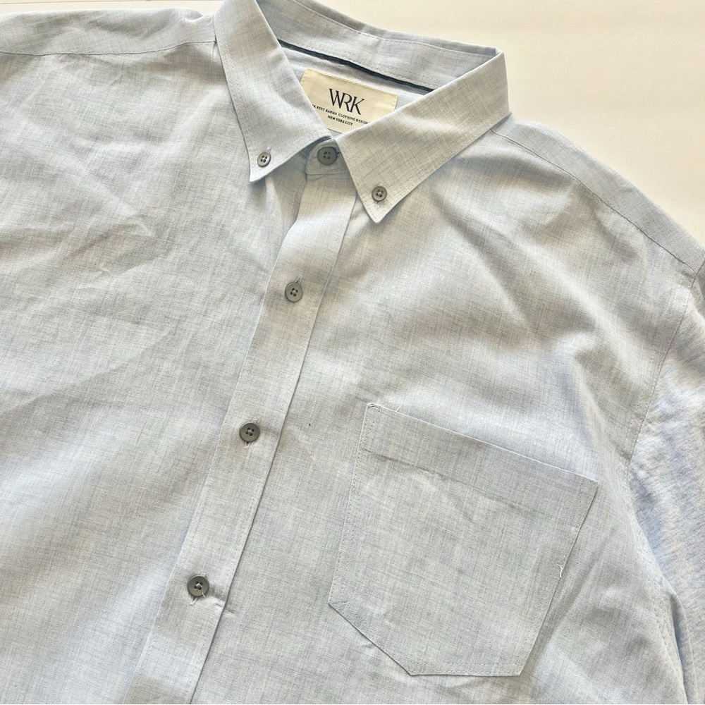 W.R.K The Reworked Shirt Blue - Picture 3 of 5